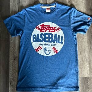 Topps Baseball Card theme tee shirt size small Homage S